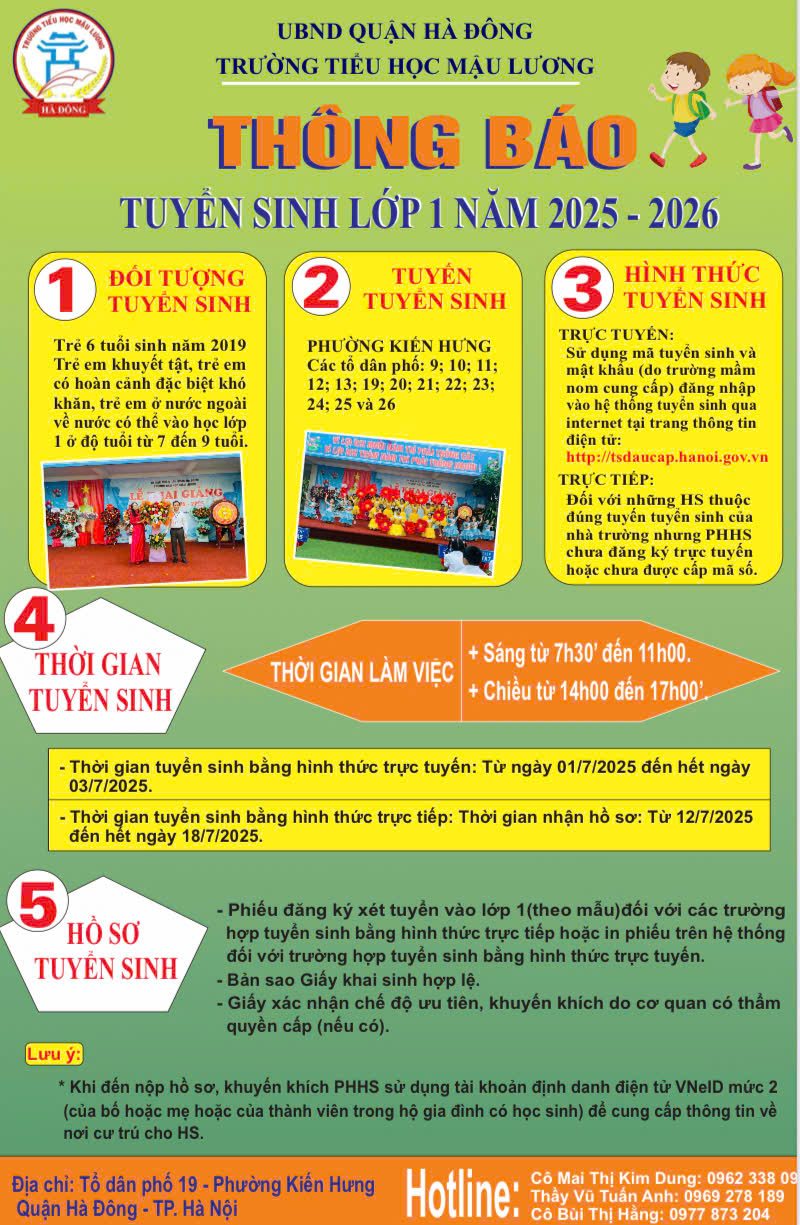 Thông báo tuyển sinh